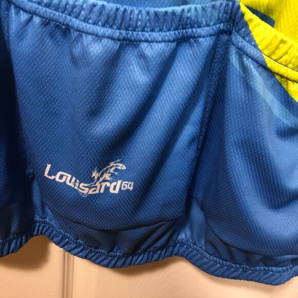 Louisard64 men blue and yellow cycling jersey, from France, size 3XL - Picture 6 of 7